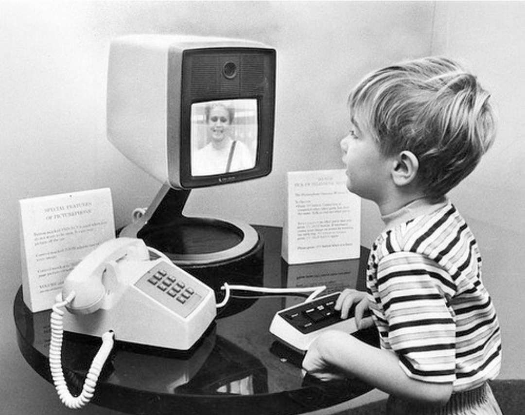 1972 van het gebruik van AT&T's Picturephone