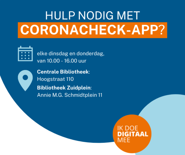 Hulp met de CoronaCheck-app 